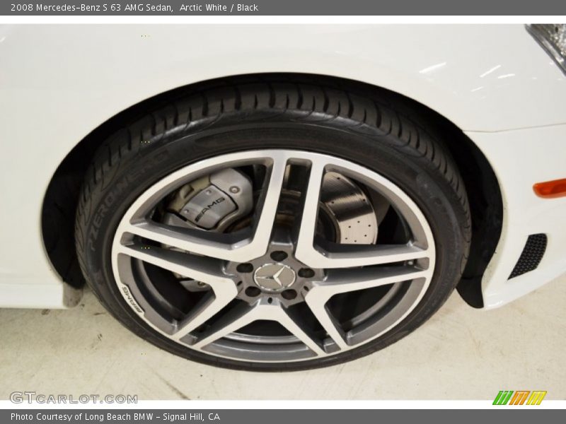 Arctic White / Black 2008 Mercedes-Benz S 63 AMG Sedan