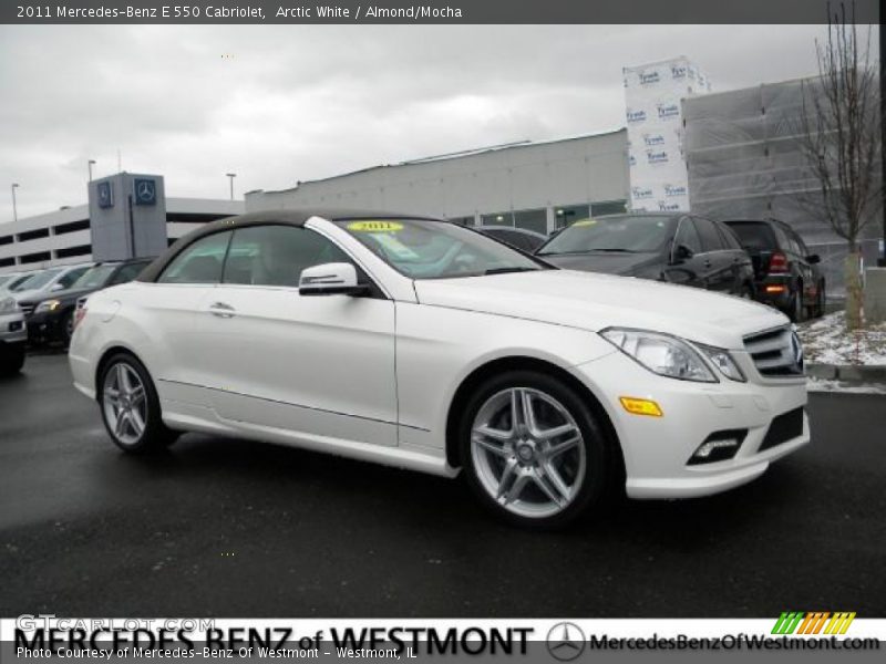 Arctic White / Almond/Mocha 2011 Mercedes-Benz E 550 Cabriolet