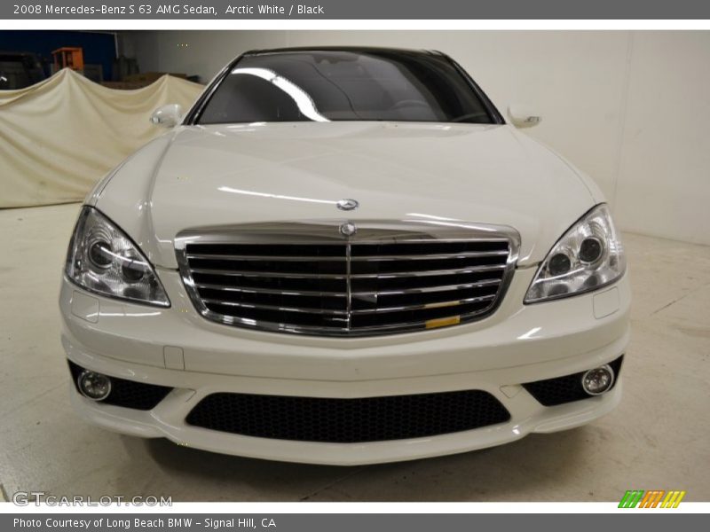 Arctic White / Black 2008 Mercedes-Benz S 63 AMG Sedan
