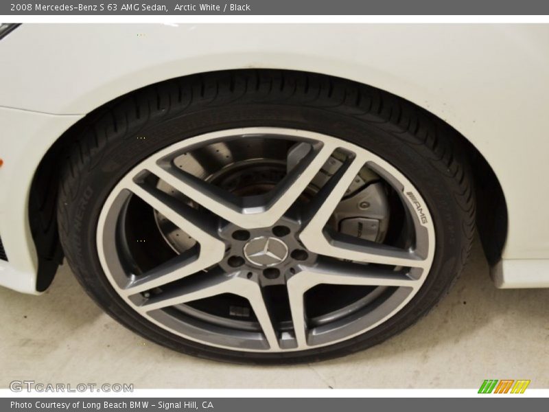 Arctic White / Black 2008 Mercedes-Benz S 63 AMG Sedan