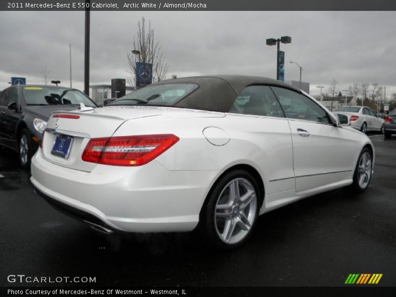Arctic White / Almond/Mocha 2011 Mercedes-Benz E 550 Cabriolet