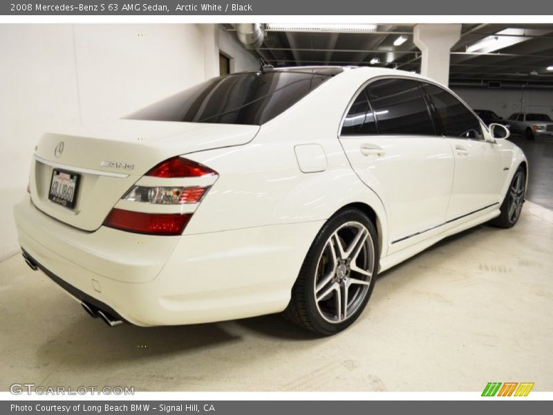 Arctic White / Black 2008 Mercedes-Benz S 63 AMG Sedan
