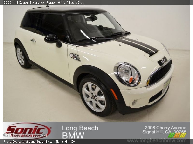 Pepper White / Black/Grey 2009 Mini Cooper S Hardtop