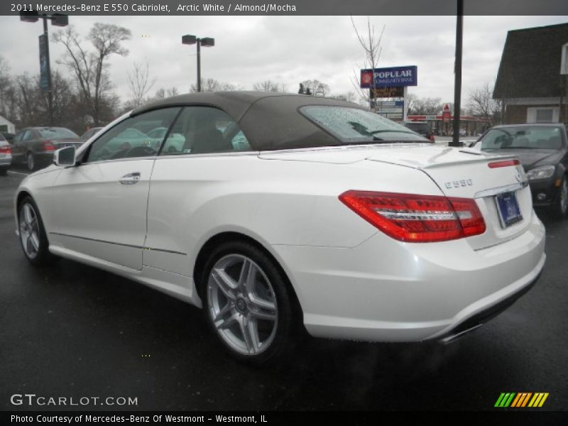 Arctic White / Almond/Mocha 2011 Mercedes-Benz E 550 Cabriolet