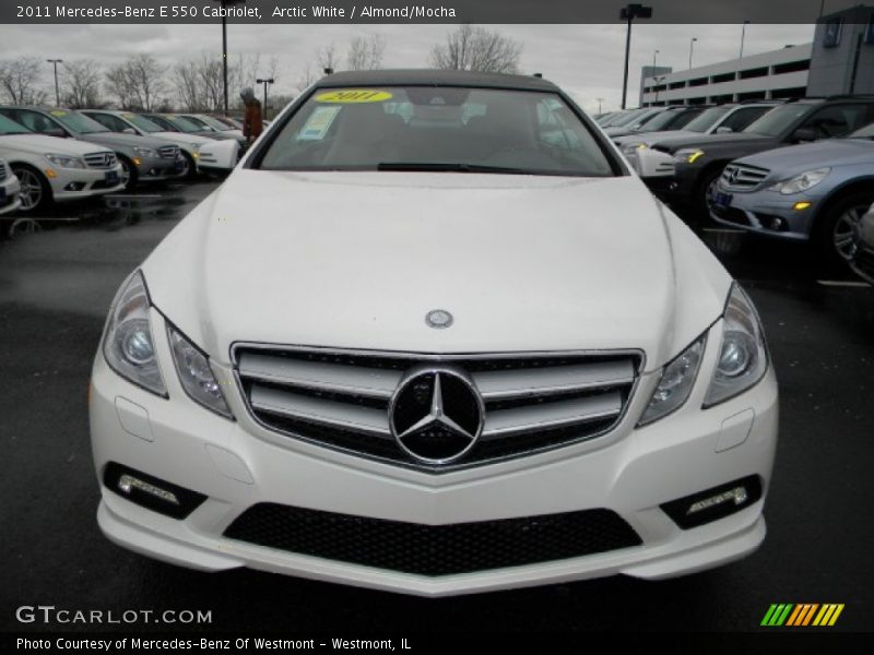 Arctic White / Almond/Mocha 2011 Mercedes-Benz E 550 Cabriolet