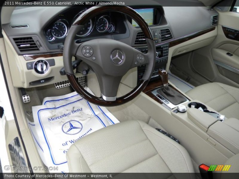 Arctic White / Almond/Mocha 2011 Mercedes-Benz E 550 Cabriolet