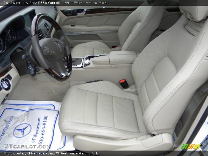 Arctic White / Almond/Mocha 2011 Mercedes-Benz E 550 Cabriolet