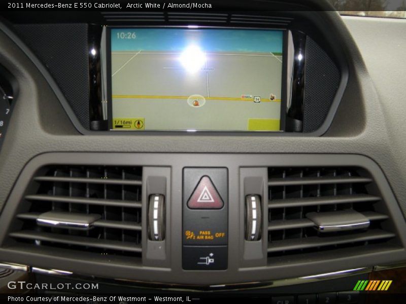 Arctic White / Almond/Mocha 2011 Mercedes-Benz E 550 Cabriolet