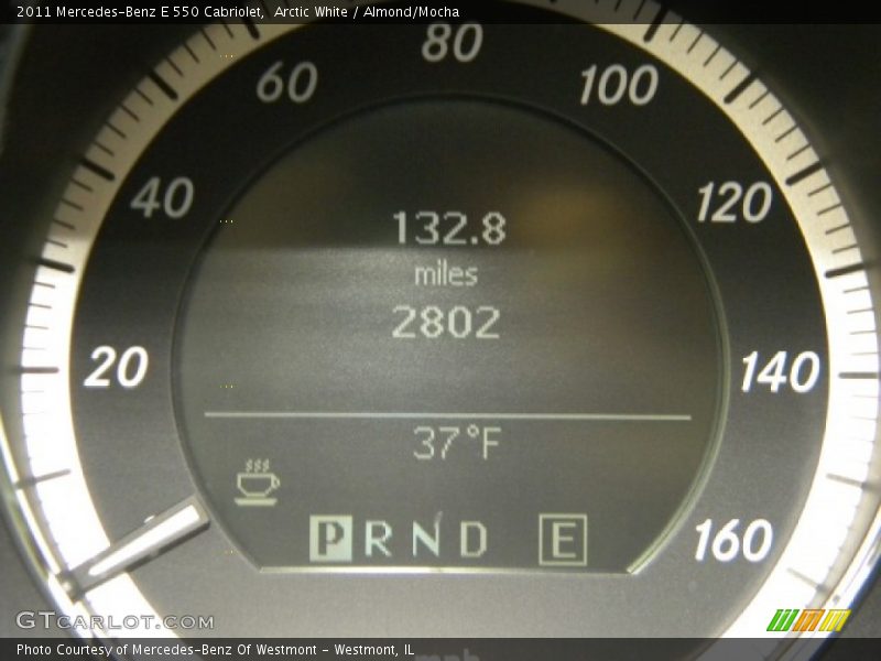 Arctic White / Almond/Mocha 2011 Mercedes-Benz E 550 Cabriolet