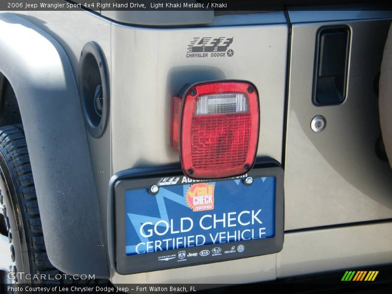 Light Khaki Metallic / Khaki 2006 Jeep Wrangler Sport 4x4 Right Hand Drive