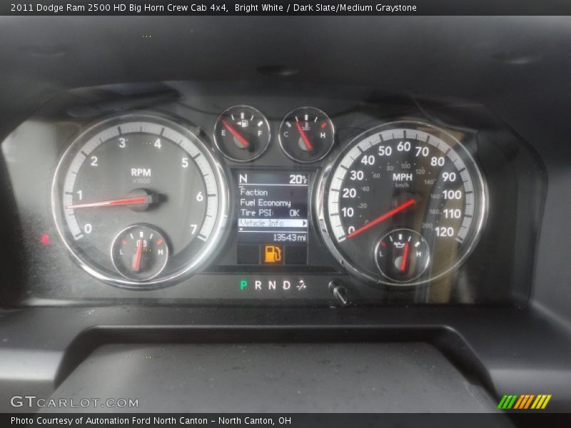 Bright White / Dark Slate/Medium Graystone 2011 Dodge Ram 2500 HD Big Horn Crew Cab 4x4
