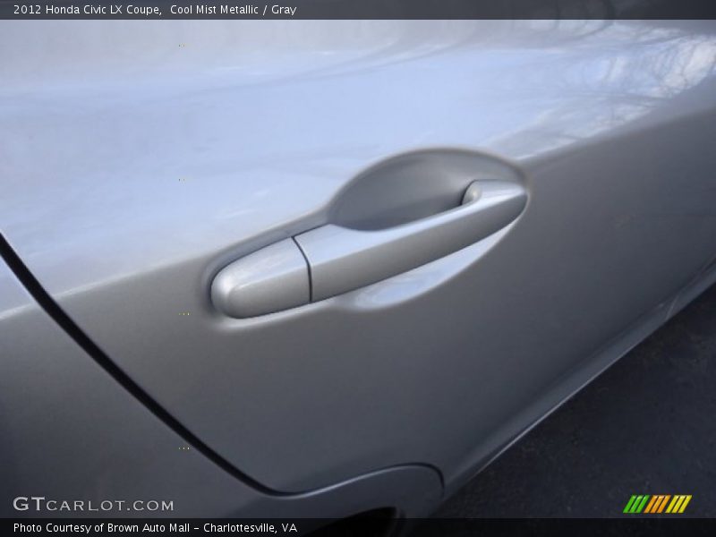 Cool Mist Metallic / Gray 2012 Honda Civic LX Coupe