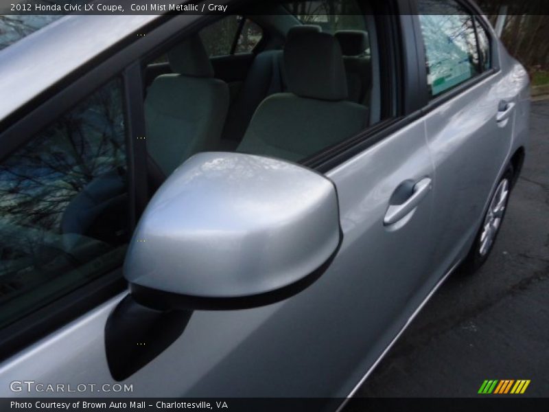Cool Mist Metallic / Gray 2012 Honda Civic LX Coupe