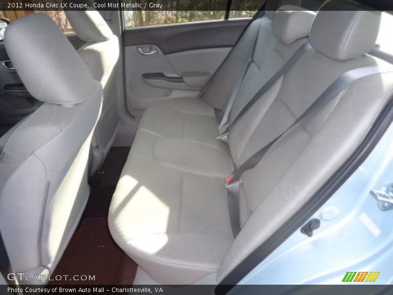 Cool Mist Metallic / Gray 2012 Honda Civic LX Coupe