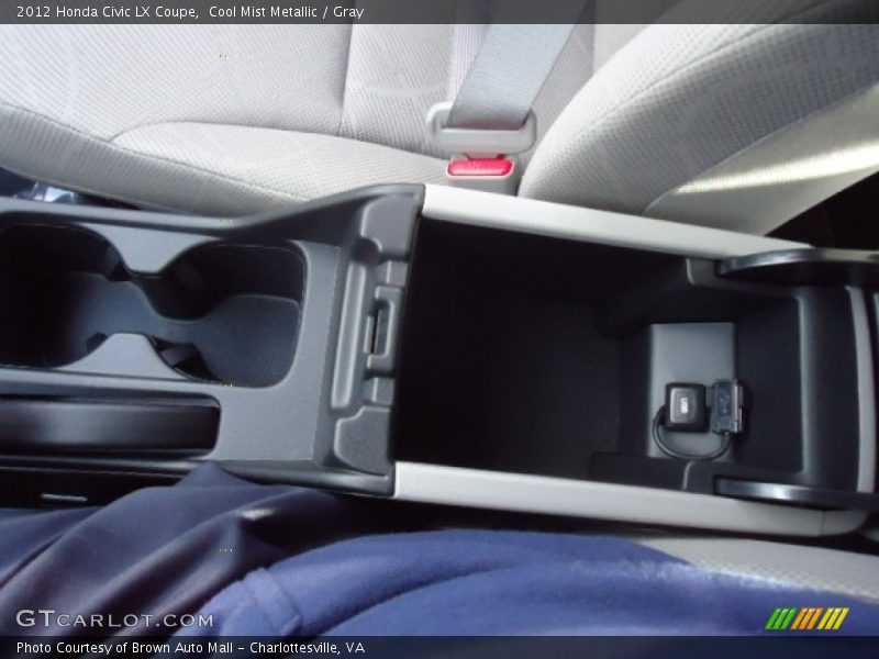 Cool Mist Metallic / Gray 2012 Honda Civic LX Coupe