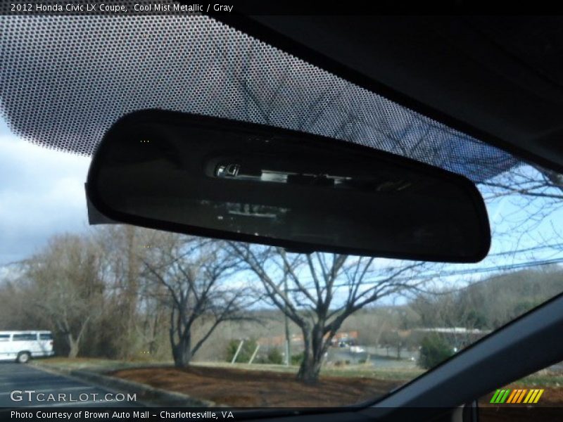 Cool Mist Metallic / Gray 2012 Honda Civic LX Coupe