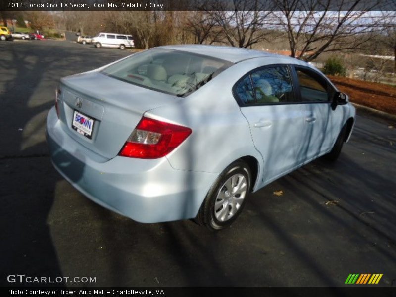 Cool Mist Metallic / Gray 2012 Honda Civic EX Sedan