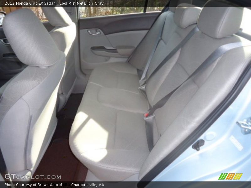  2012 Civic EX Sedan Gray Interior