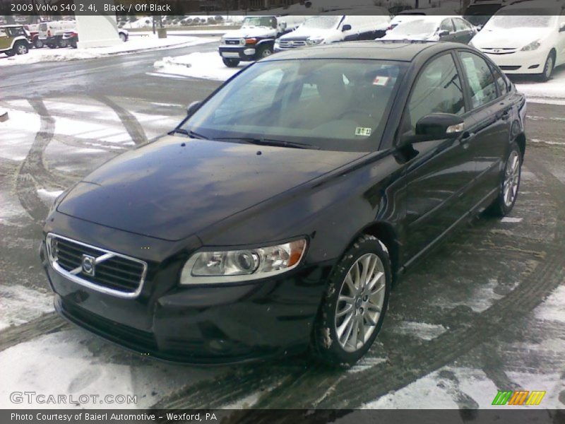 Black / Off Black 2009 Volvo S40 2.4i