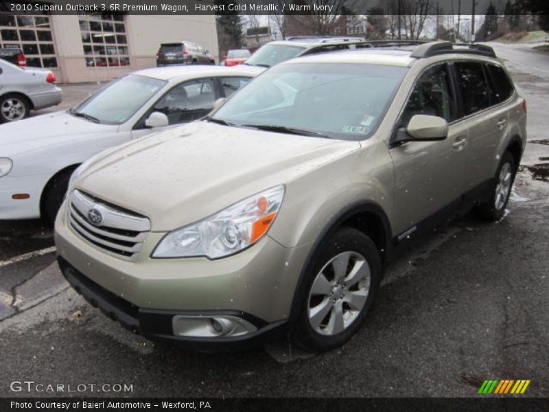Harvest Gold Metallic / Warm Ivory 2010 Subaru Outback 3.6R Premium Wagon