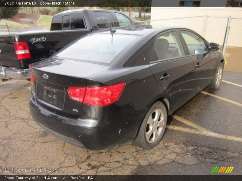 Ebony Black / Stone 2010 Kia Forte EX