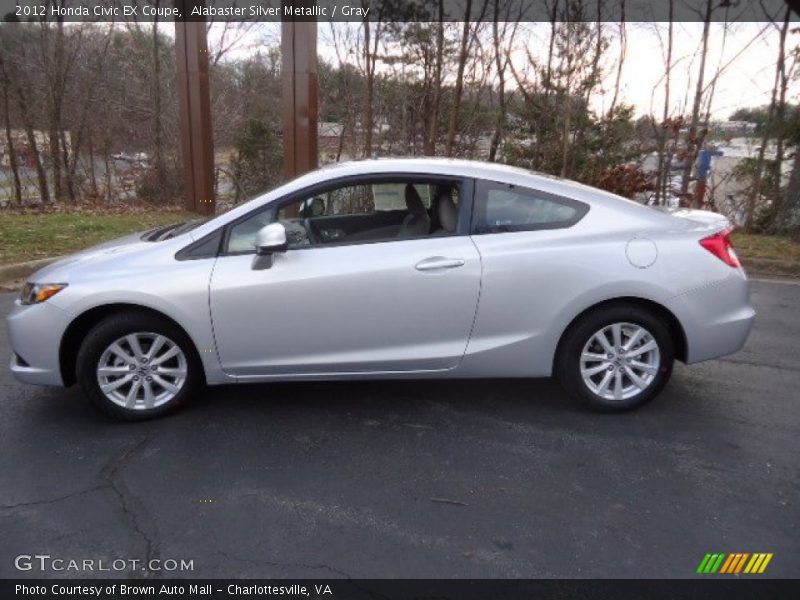  2012 Civic EX Coupe Alabaster Silver Metallic