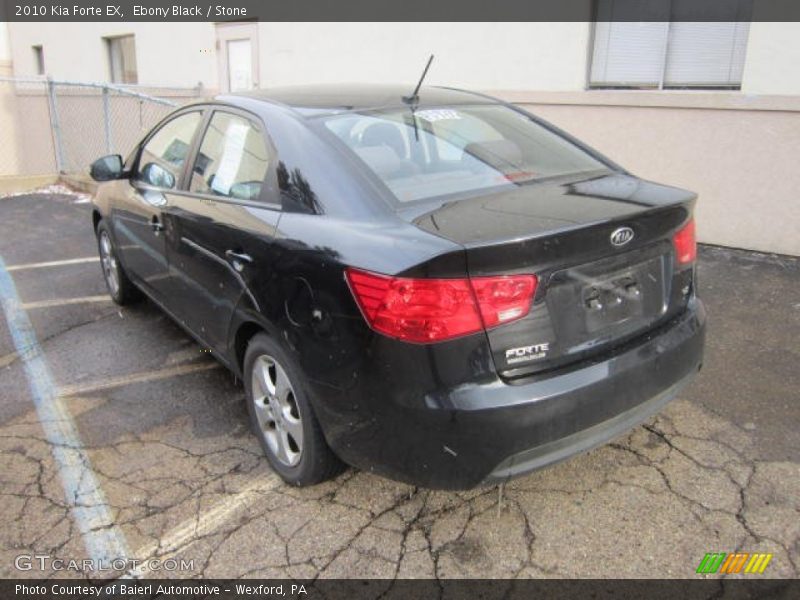 Ebony Black / Stone 2010 Kia Forte EX