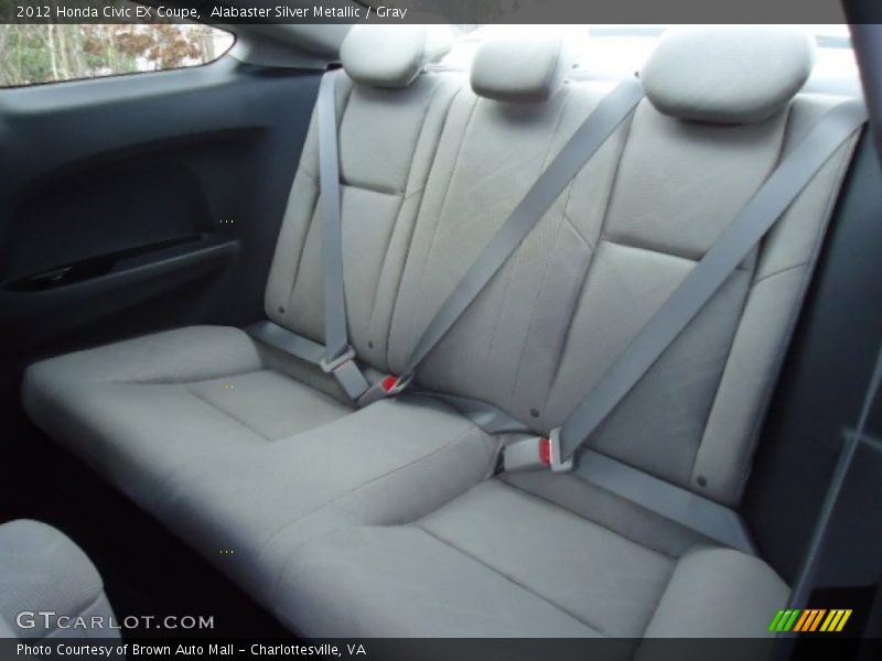  2012 Civic EX Coupe Gray Interior