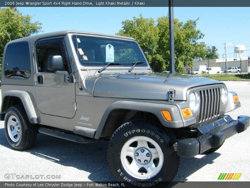Light Khaki Metallic / Khaki 2006 Jeep Wrangler Sport 4x4 Right Hand Drive