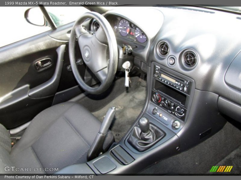 Emerald Green Mica / Black 1999 Mazda MX-5 Miata Roadster