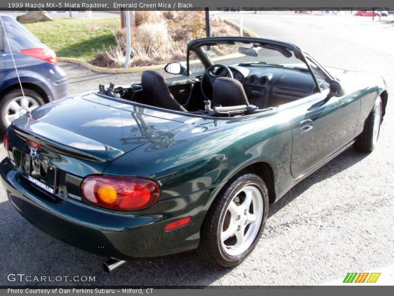 Emerald Green Mica / Black 1999 Mazda MX-5 Miata Roadster