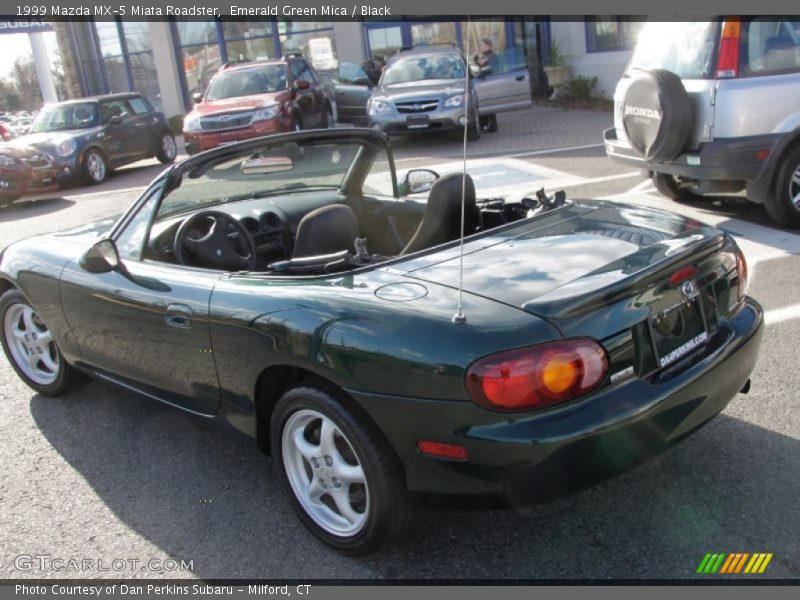 Emerald Green Mica / Black 1999 Mazda MX-5 Miata Roadster