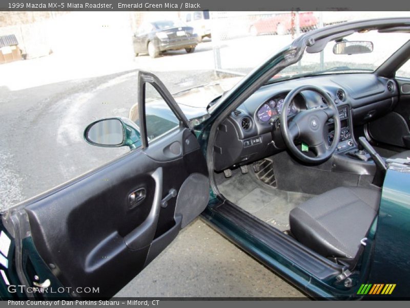 Emerald Green Mica / Black 1999 Mazda MX-5 Miata Roadster