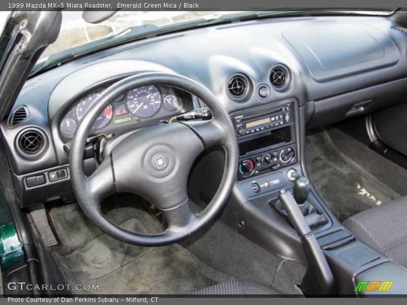 Emerald Green Mica / Black 1999 Mazda MX-5 Miata Roadster