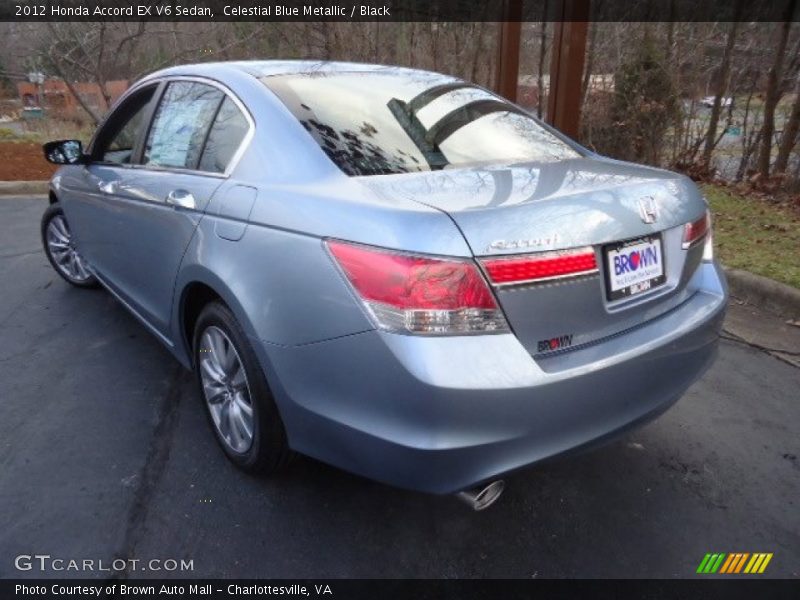 Celestial Blue Metallic / Black 2012 Honda Accord EX V6 Sedan