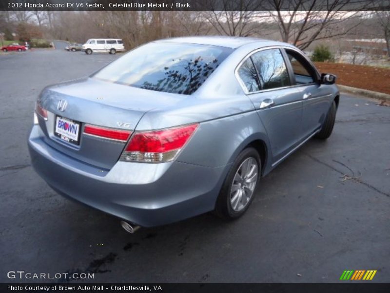 Celestial Blue Metallic / Black 2012 Honda Accord EX V6 Sedan