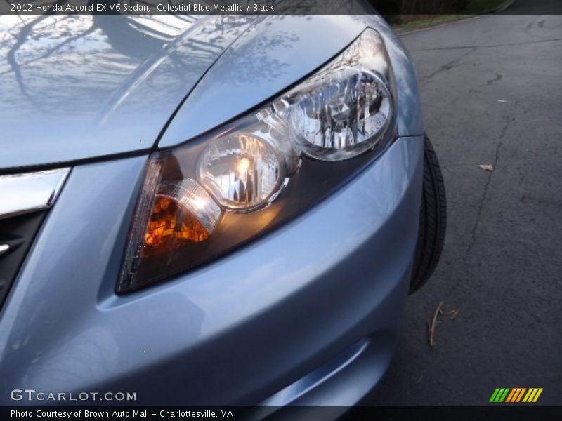 Celestial Blue Metallic / Black 2012 Honda Accord EX V6 Sedan