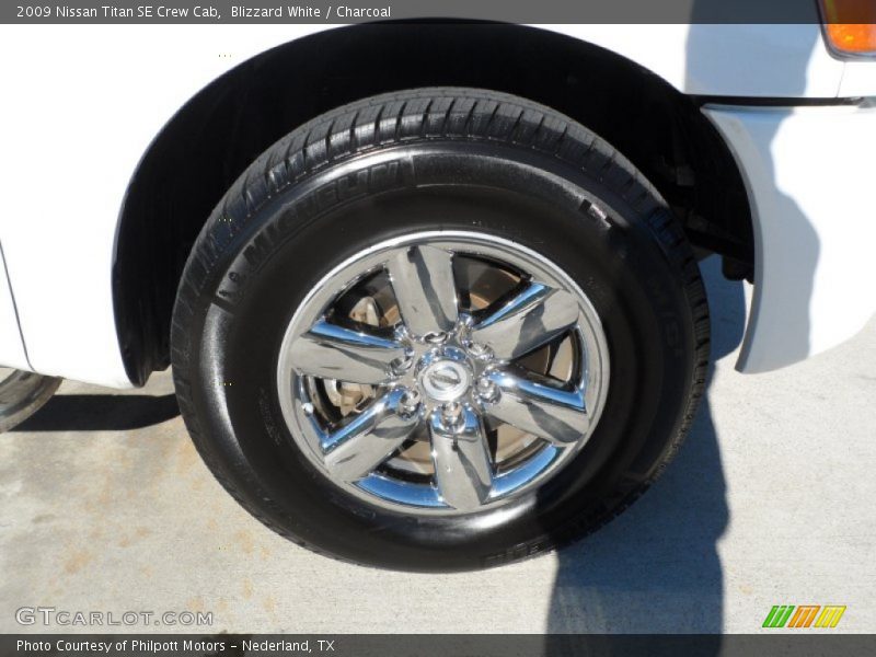 Blizzard White / Charcoal 2009 Nissan Titan SE Crew Cab