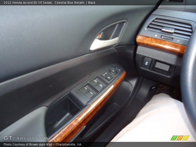 Celestial Blue Metallic / Black 2012 Honda Accord EX V6 Sedan