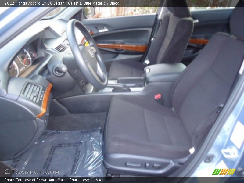 Celestial Blue Metallic / Black 2012 Honda Accord EX V6 Sedan