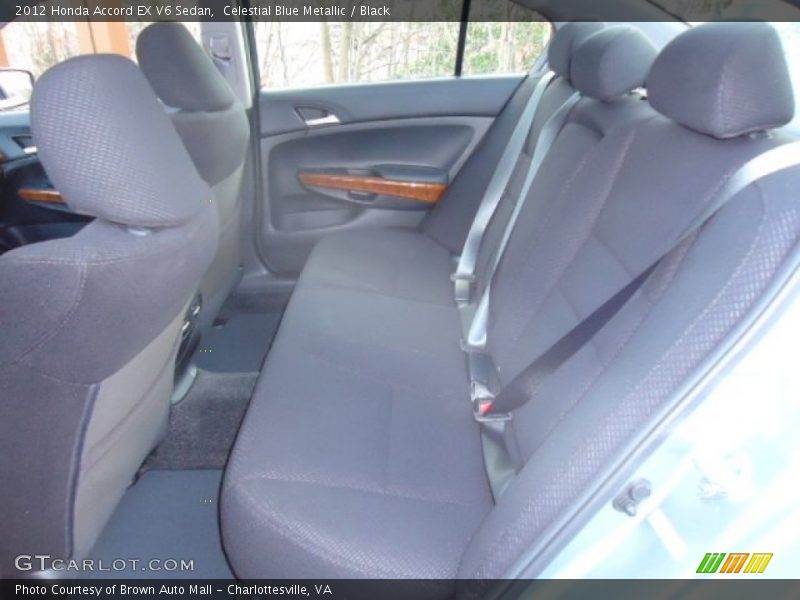 Celestial Blue Metallic / Black 2012 Honda Accord EX V6 Sedan