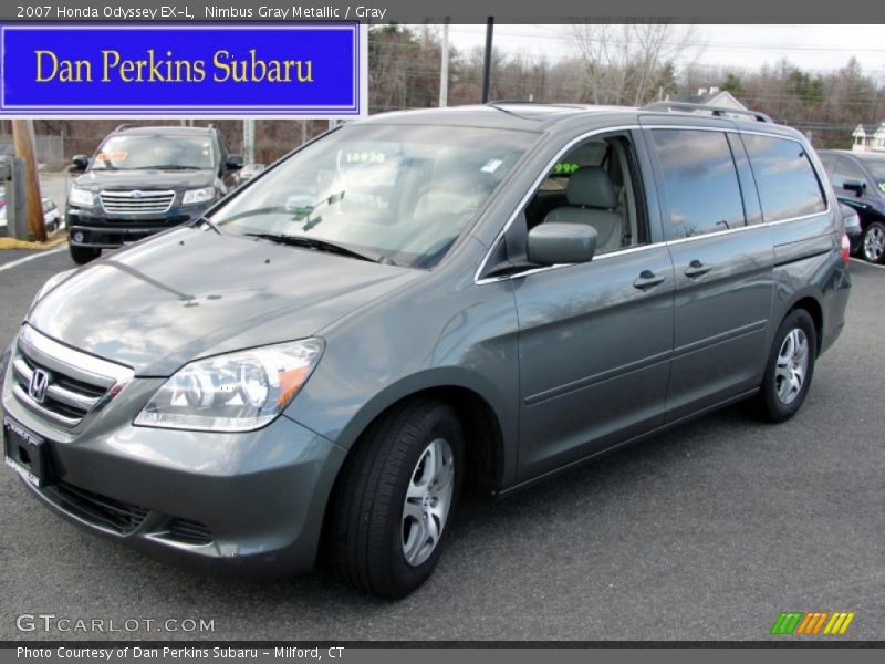 Nimbus Gray Metallic / Gray 2007 Honda Odyssey EX-L