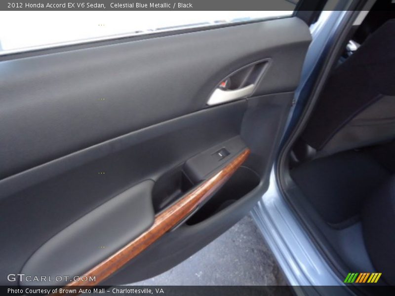 Celestial Blue Metallic / Black 2012 Honda Accord EX V6 Sedan