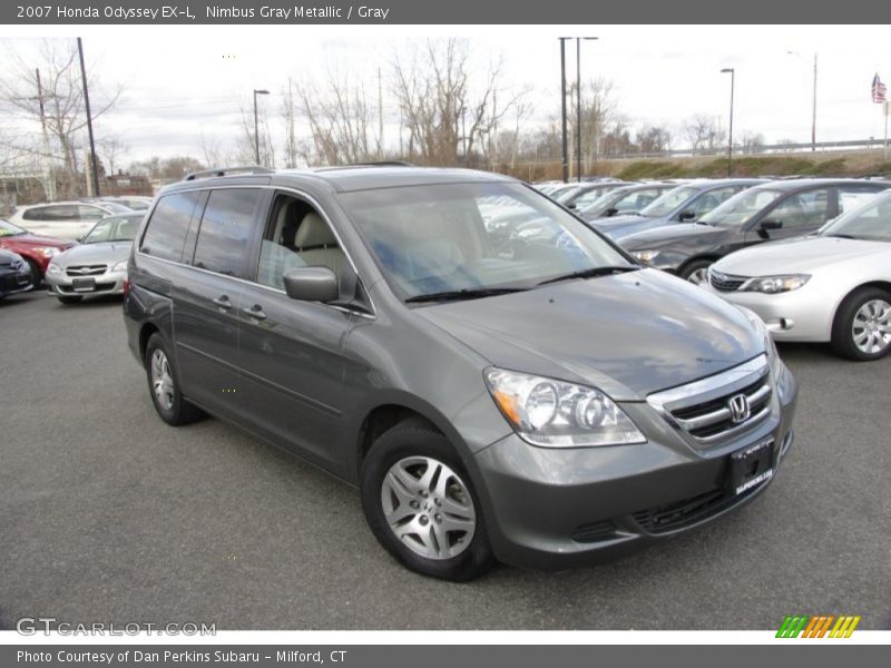 Nimbus Gray Metallic / Gray 2007 Honda Odyssey EX-L