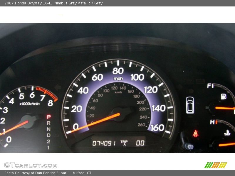 Nimbus Gray Metallic / Gray 2007 Honda Odyssey EX-L
