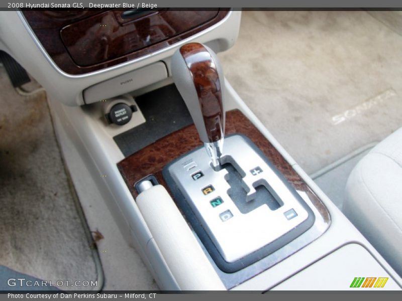 Deepwater Blue / Beige 2008 Hyundai Sonata GLS