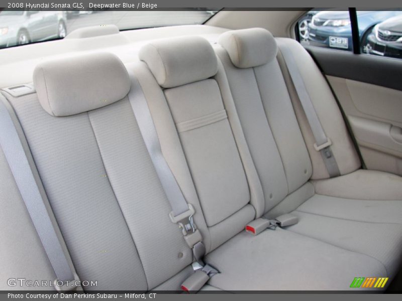 Deepwater Blue / Beige 2008 Hyundai Sonata GLS