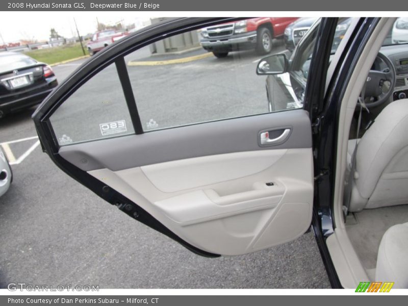 Deepwater Blue / Beige 2008 Hyundai Sonata GLS