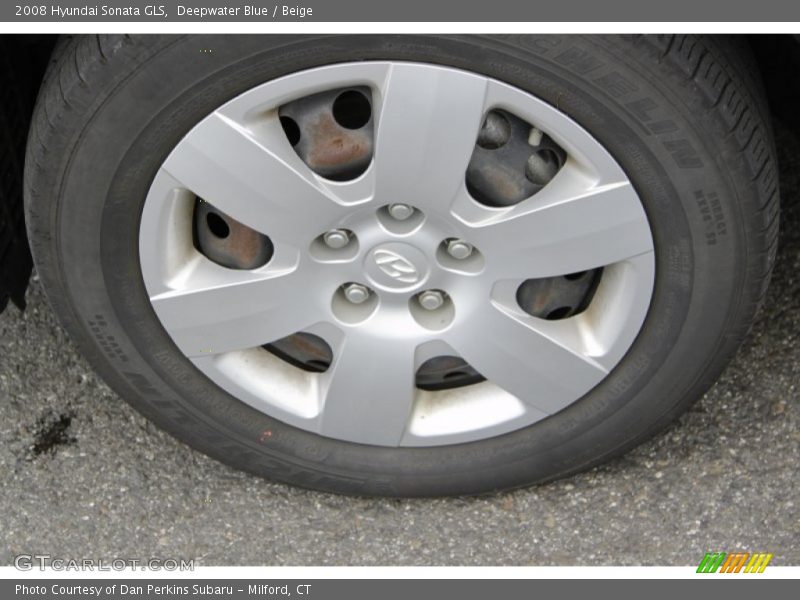 Deepwater Blue / Beige 2008 Hyundai Sonata GLS