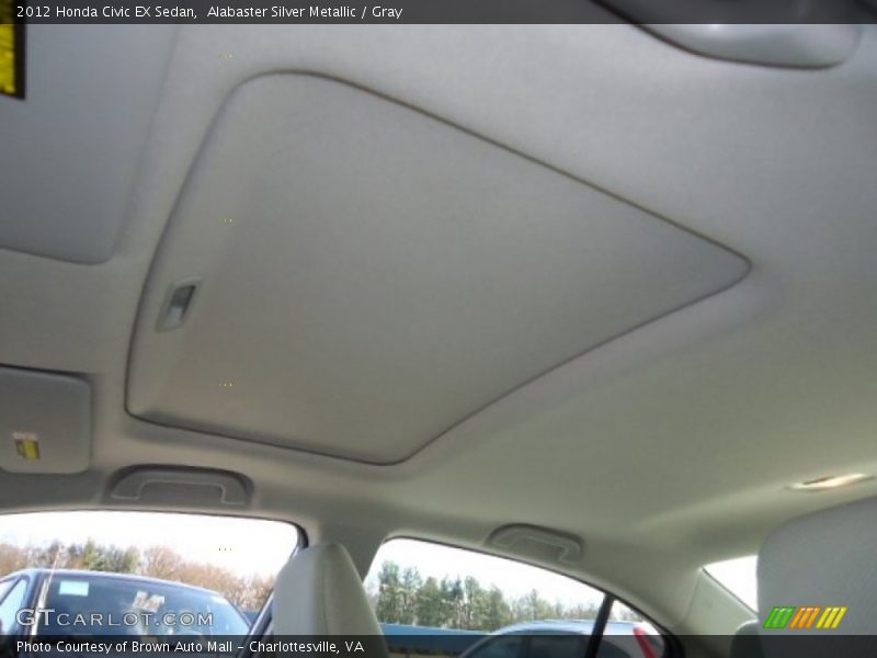 Sunroof of 2012 Civic EX Sedan